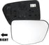 X AUTOHAUX Car Rearview Right Passenger Side Power Heated Mirror Glass Replacement for Honda Civic 2016-2021, for Honda Envix 2018-2022, for Honda...