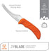 OUTDOOR EDGE Zip Blade - 4.0" Fixed Blade Hunting Knife for Skinning and Gutting Big Game - Includes Black Nylon Belt Sheath...