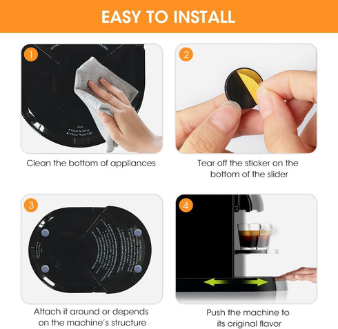 Aieve Appliance Sliders, 8 Pcs Small Appliance Slider for Countertop, Self Adhesive Home Finds Caster Wheels Rollers, Kitchen Must Have Gadgets fo...