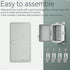 Waterproof Electrical Junction Box, Hinged Cover, IP67 Weatherproof ABS Plastic Enclosure with Mounting Plate, Wall Brackets (5.9"*3.9"*3.5", Grey...