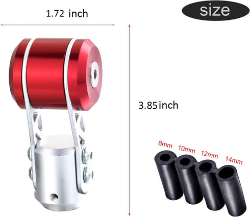 Shift Knob Shifting Gear Stick T Handle Shifter Transmissions Aluminum Alloy Fit Most Manual Automatic Cars Truck SUV Vehicle (Red)...