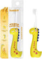 Dinosaur Kids Toothbrush, 0.12mm Soft Filament Toddler Toothbrush for Kids 6-12 Make Brushing Fun and Protect Kids Delicate Teeth (Yellow, 1PC)...