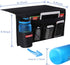 5 Pockets Bedside Caddy, Bedside Storage Organizer for Water Bottles, Magazines, Phone, Glasses (5 Pockets-Black)...