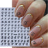 6 Sheets English Letters Nail Stickers for Nail Art Supplies 3D Self-Adhesive Gold White Laser Black Retro Letters Design Nail Art Stickers Alphab...