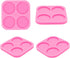 Super Glossy 1.7 inch Silicone Mold for DIY Round Phone Grip Resin Mold, 4-Cavity Circle Phone Socket Molds for Epoxy Resin, Jewelry Making Silico...