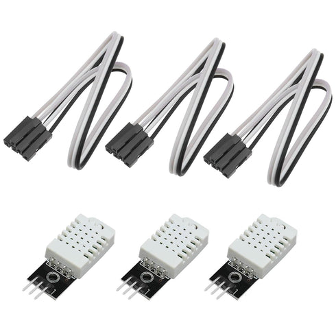 The Lord of the Tools 3 Sets DHT22 AM2302 Digital Temperature and Humidity Sensor Module 3pin Cable Temperature and Humidity Module Suitable for T...