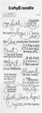CraftyCrocodile Religious Christian Bible Stickers - Clear Handwritten Inspirational Prayer Faith Scripture Biblical Stickers for Scrapbooking and...