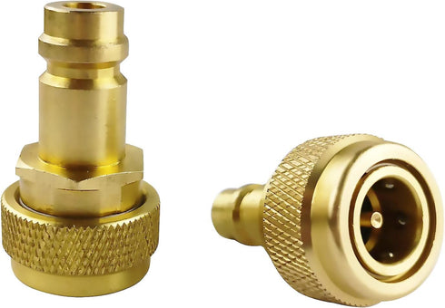 Quick Adapter Adjustable High and Low Side Connection R134a Quick Coupler Connection to R1234yf, R134a to R1234yf Conversion Kit for AC Refrigeran...
