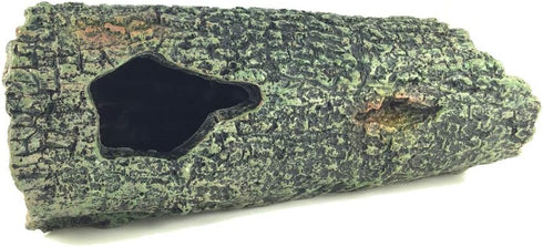 Reptile Hideout Resin Aquarium Decorations Hollow Log for Small Lizard, Frogs,Gecko (7.8" L x 2.7 "W x 2.5" H)...