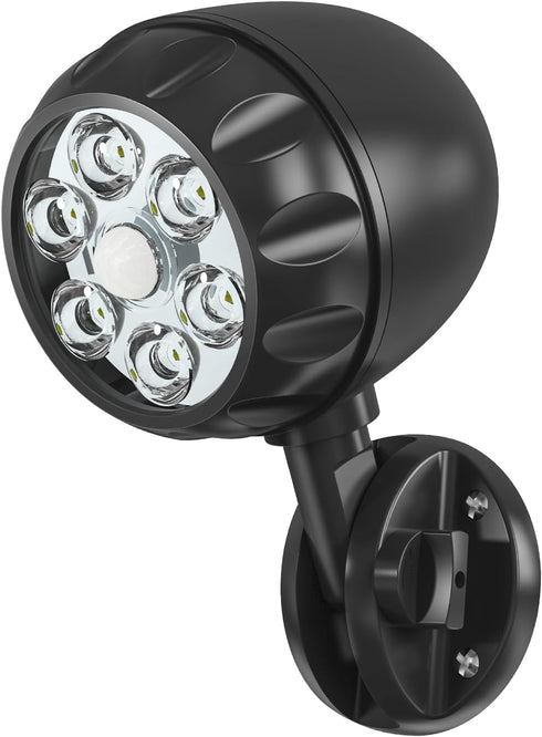 Battery Motion Sensor Light Outdoor, 600 LM Battery Operated Motion Lights Outdoor Waterproof 360° Adjustable 6 LED Motion Sensor Outdoor Lights, ...
