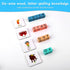 Wooden Blocks Spelling Game, Upgraded Matching Letter Alphabet Game with Reading Blocks Crossword Puzzle Flash Cards Storage Box Word Builder Educ...