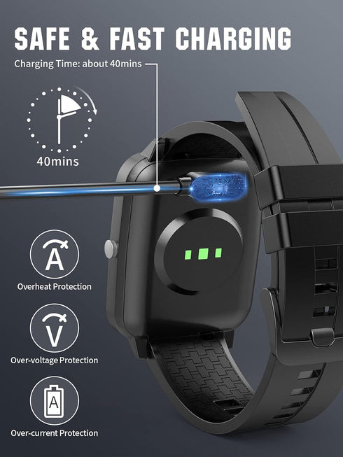TiMOVO Smart Watch Charger Compatible with YAMAY VeryFitPro SW021,SW01,Willful SW023,SW025, Magnetic USB Charging Cable for Letsfit ID205L,Letscom...
