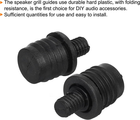 MECCANIXITY Speaker Grill Guides Plastic Ball and Socket Type 5.8mm Dia for Speaker Parts Accessories Pack of 4...