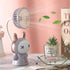 Mini Handheld Fan Cartoon Portable Fan with Night Light USB Rechargeable Battery Operated Folding Small Fan for Home Kids Children Table Study Des...