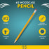 WoodCased Pencils, Yellow, Pre-sharpened, Pencils with Erasers, 2 HB 12 Pack...