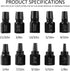 10 Pcs Screw Extractor Set, Broken Bolt Remover, Hex Head Bolt Extractor Set, Multi-Spline Easy Out Bolt Extractor Set, Stripped Fastener Tool for...