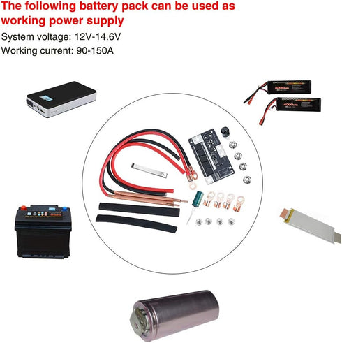 DIY Portable Battery Storage Spot Welder Set, Spot Welding Machine 12V Welder Unassembled Battery Storage Solder Circuit Board...
