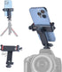 Phone Tripod Mount with Remote Controller, New Universal Smartphone Mount Adapter with Cold Shoe, 360° Rotates Cell Phone Clip Clamp Holder, Compa...