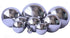 Pack of 2, Stainless Steel Hollow Gazing Ball Mirror Polished Shiny Sphere for Home Garden Ornament (4.7 Inch)...