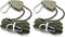 2Pack 5/32" 15ft Rope Ratchet Hanger Tie Down Tent Strap with Hooks Reinforced Metal Gear for Tent Canopy Camping Essentials...