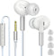 Aolcev 3.5mm Wired Headphones, Android Earphones with S/M/L Ear Tips, 3.5 Jack Earbuds with Mic for Samsung Galaxy A13 A21 A52 A51 A71 A42 S10+ S9...