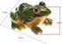 SING F LTD 2pcs Resin Frog Statue Animal Sculpture Indoor Outdoor Decor for Garden Patio Yard Micro Fairy Garden Ornaments and Flower Pots...