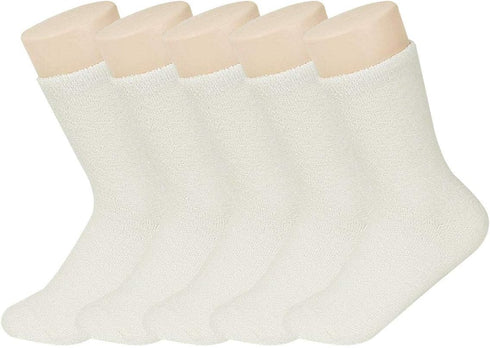 5 Pairs Womens Fuzzy Socks Soft Winter Warm Solid Socks for Ladies...