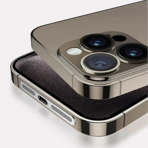 Metal Dustproof Net for iPhone 15 Pro Max, Earpiece Speaker Hole Anti-dust Mesh Protector Compatible with iPhone 15 Pro - Titanium 4 Pcs...