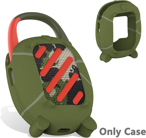 Silicone Cover Case for JBL Clip 5 Ultra Portable Bluetooth Speaker, Protective Skin Accessories for JBL Clip 5 Pro Sound Bluetooth Speaker Stand ...