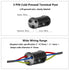 PENGLIN 5PCS Waterproof IP68 3-Pole Junction Box Cable Connector, 3 PIN Wire Connector Ø 4-12 mm for Outdoor Underground Cable, Junction Box, Stre...