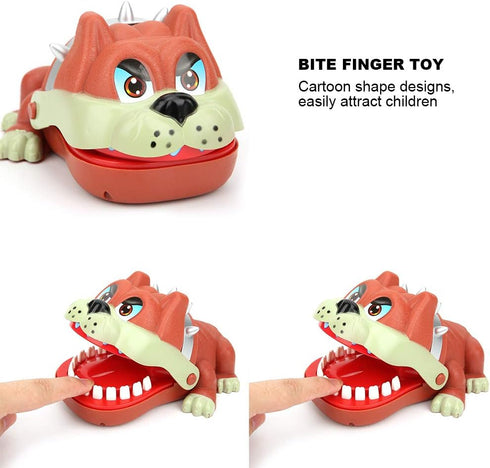 Pssopp Bulldog Teeth Game, Dentist Bite Finger Game Hand Funny Board for Adults Kids Friends Family Fun at Home Travel...