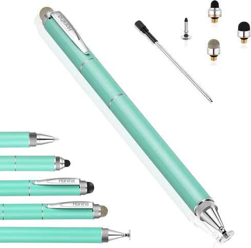 Universal Stylus Pens, Honiha High Precise Disc Stylus Pens for Touch Screens 4 in 1 Touch Screen Pen Capacitive Stylus Compatible with iPad, iPho...