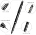 M&G Erasable Gel Pens, 12 Pcs Erasable Pens Fine Point 0.5mm, Black Erasable Gel Ink Pens with Comfort Grip and Cap, Make Mistakes Disappear for D...
