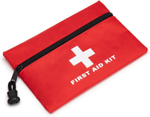 Red Emergency Bag First Aid Bag Small Empty Travel Rescue Bag Pouch First Responder Storage Medicine Pocket Bag for Car Home Office Kitchen Sport ...