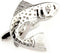 Fish Fishing Pair Cufflinks in a Presentation Gift Box & Polishing Cloth...