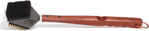 Outset QB45 3-in-1 EA, Rosewood 3 in 1 Grill Brush...
