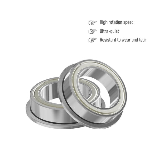 MF117ZZ 10PCS Flange Ball Bearing 7×11×3mm Double Metal Shielded Flanged Bearing Chrome Steel ABEC-1(P0) Z2 Deep Groove Ball Bearing for Industria...