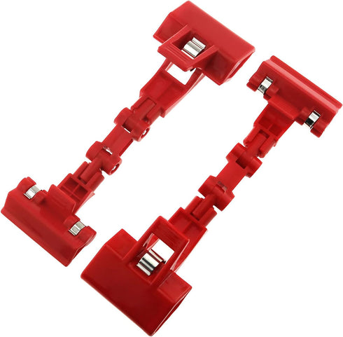 E-outstanding Painting Clip 2PCS Double Head Rotatable Picture Copy Holders for Artist Easels Sketch Drawing Boards Bendable Sketchpad Clamps, Red...