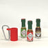 Mini Tabasco Hot Sauce Keychain - Includes 3 Mini Hot Sauce Bottles (.35oz) With Travel Hot Sauce Key Chain - Red Tabasco Hot Sauce - Tabasco To G...