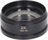 2X Auxiliary Objective Lens Aluminium Alloy WD30 2X Barlow Lens Microscope Part Accessory for Stereo Microscope WD30...