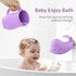 Bathtub Faucet Cover + Rinse Cup Set, Bath Tub Spout Cover for Baby Kids, Baby Wash Rinser Cup Shampoo Bath Rinser Cup, Purple Bath Gift Set...