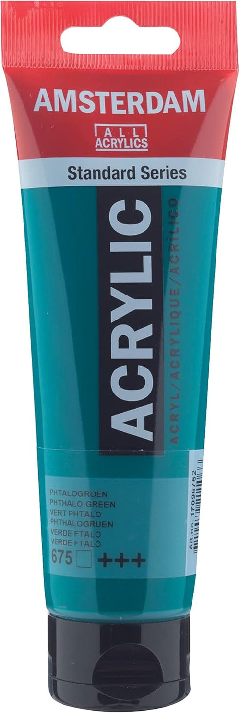 Amsterdam Standard Series Acrylic Tube 120 ml Phthalo green 675 (17096752)...