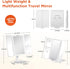 Travel Makeup Mirror, Rechargeable 1X/3X/5X Magnifying Trifold Makeup Mirror with Lights, 3 Color Lights, Touch Control Lighted Vanity Compact Mir...