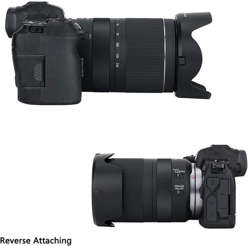 Lens Hood Shade for Canon RF 24-240mm f/4-6.3 IS USM Lens on Canon EOS R6 R5 RP R Camera Replaces Canon EW-78F, Compatible with 72mm Filter and Le...