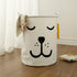 FANKANG Storage Basket, Nursery Hamper Canvas Laundry Basket Foldable with Waterproof PE Coating Large Storage Baskets for Kids Boys and Girls, Of...