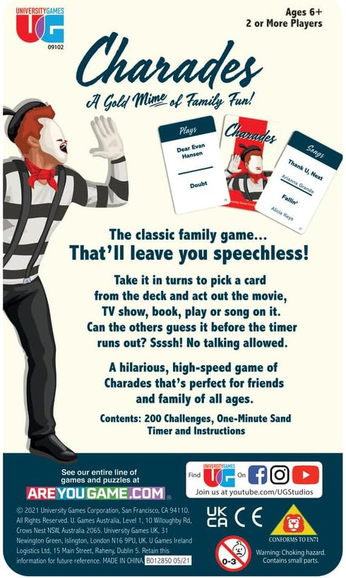 University Games | Charades Travel Party Game, for 2 or More Players Ages 8 and Up...