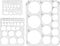 3pcs Circle Templates for Drafting, 3 Size Clear Circle Stencils for Drawing Flexible Multifunctional Round Geometric Ruler Plastic Circle Tracer ...