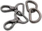 Oval Snap Hooks,with D Rings 8 Sets Purse Hardware Lobster Clasp Keychain Clip Purse Making Accessories (Gunmetal,1 1/4")...