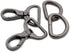 Oval Snap Hooks,with D Rings 8 Sets Purse Hardware Lobster Clasp Keychain Clip Purse Making Accessories (Gunmetal,1 1/4")...