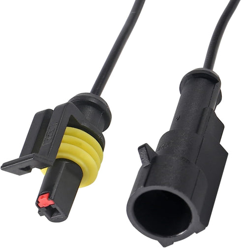 AITRIP 10 Kit 1 Pin Connector,Way Car Waterproof Electrical Connector,1 pin Plug Auto Electrical Wire Connectors with Wire 16 AWG Marine for Car, ...